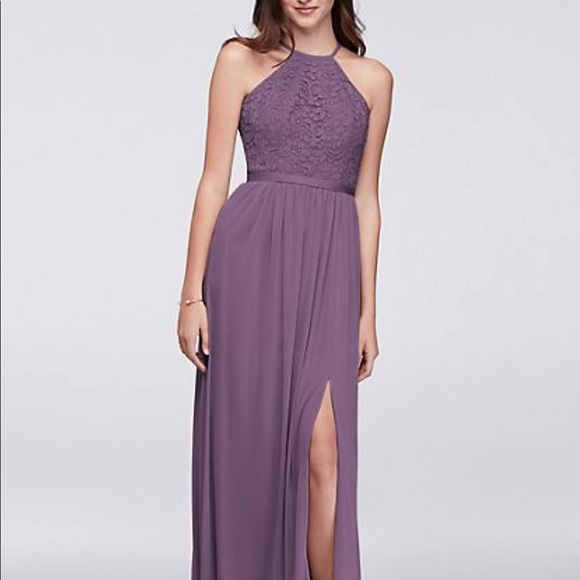 Dresses & Skirts - David’s Bridal Wisteria Halter Bridesmaid Dress